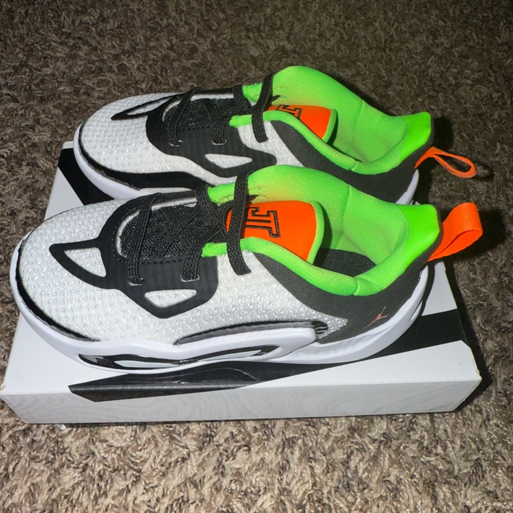 Jordan Kids Sneakers - Black, White, Neon Green